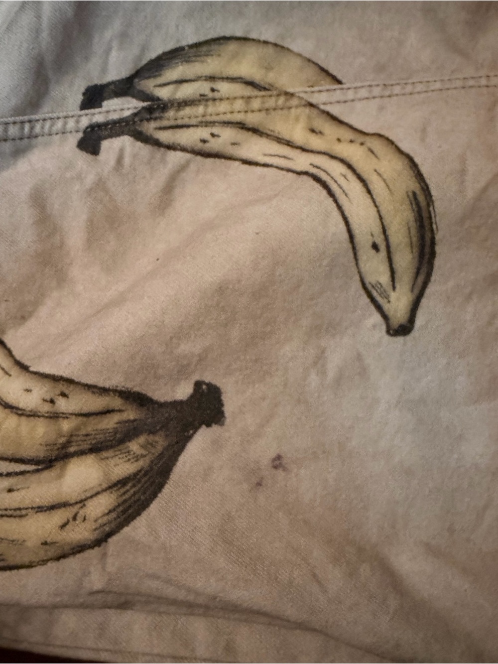 Free People Beige denim banana print flaws - Picture 9 of 13